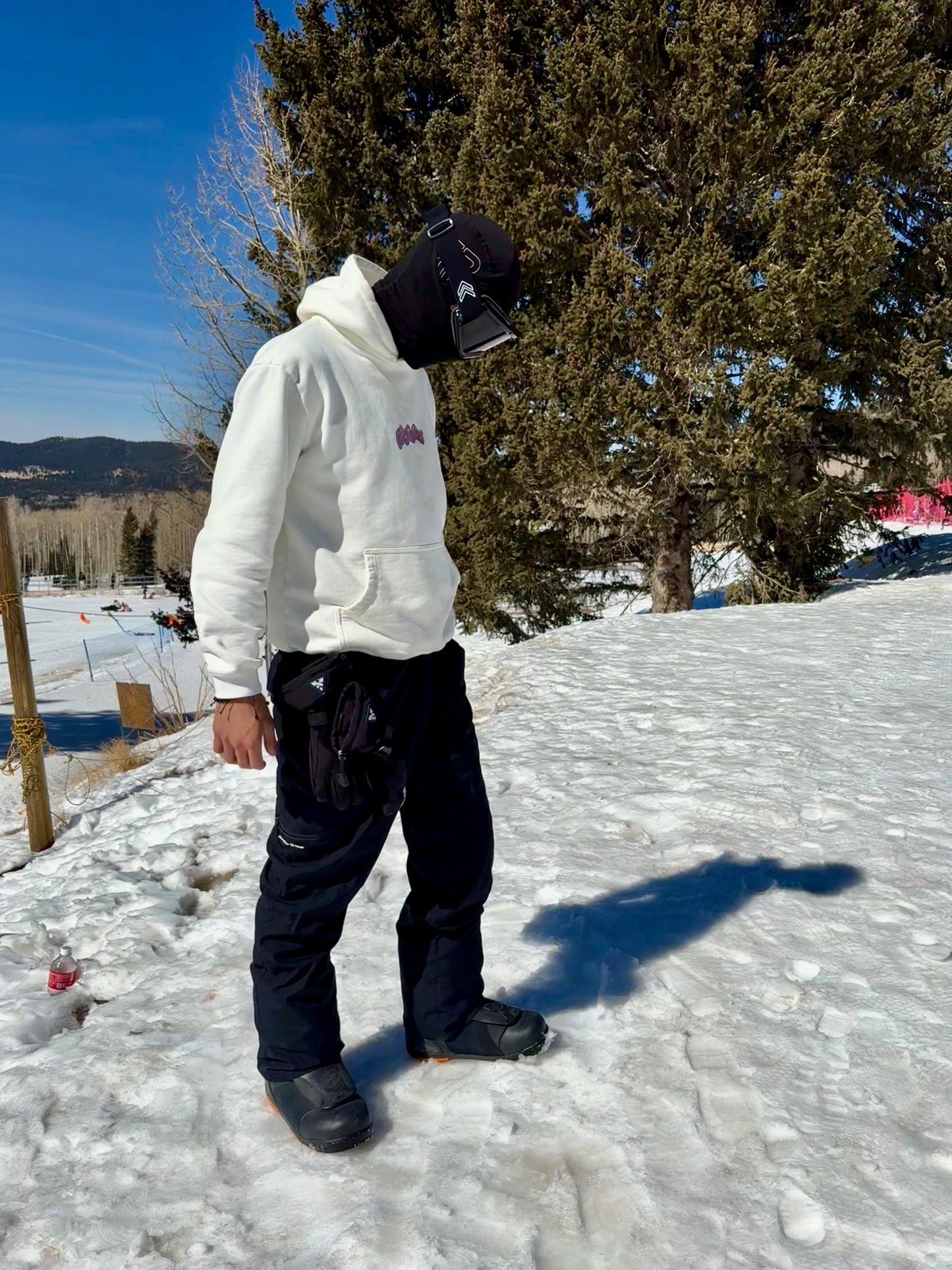 Grapeezy "Masked up" Hoodie (White)